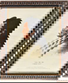 'SHA-HA-KA. A MANDAN CHIEF' HAND-COLORED LITHOGRAPH