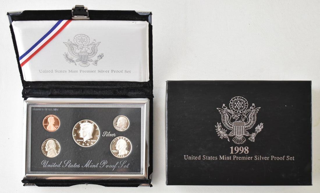 1998 UNITED STATES MINT PREMIER SILVER PROOF SET