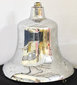 HEAVY CHROMED LOCOMOTIVE OR SHIP'S BELL