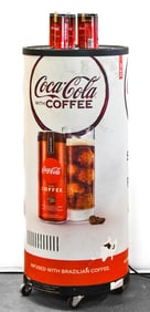 COCA-COLA WITH COFFEE COOLER DISPLAY STAND