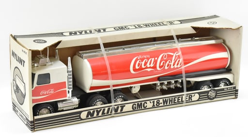 NYLINT 'GMC '18 WHEELER' STEEL COCA-COLA ADVERTISEMENT TOY No. 911-2