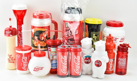 FIFTEEN ASSORTED COCA-COLA DRINK CUPS & MUGS