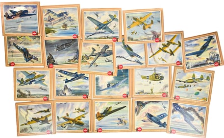 TWENTY COCA-COLA 1943 MILITARY LITHO ON BOARD POSTERS