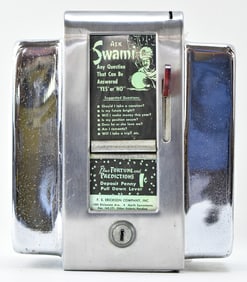 1950s 'ASK SWAMI' DINER FORTUNE TELLER NAPKIN DISPENSER