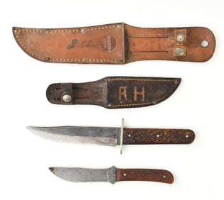 ANTIQUE REMINGTON UMC FIXED BLADE KNIVES: RH4 & RH30