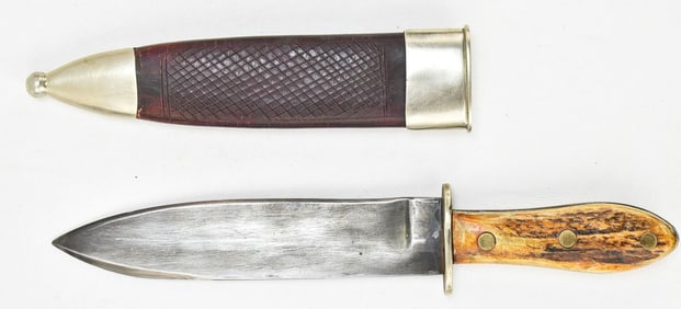 M. PRICE SAN FANCISCO KNIFE COPY WITH ANTLER HANDLE