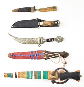 COLLECTION OF AFRICAN & HANDMADE KNIVES