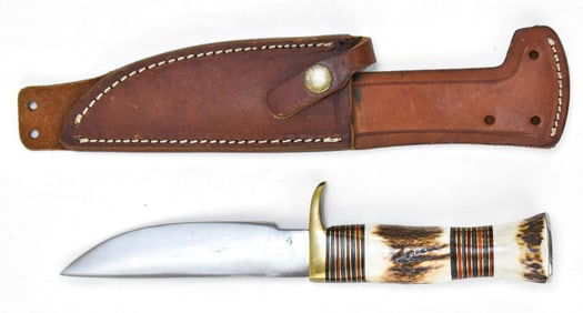 BLACKJACK KNIFE WITH STAG HORN HANDLE