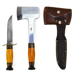 KINFOLKS BUTTERSCOTCH MODEL KNIFE AND HATCHET