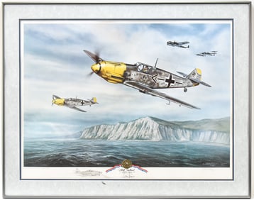 JERRY CRANDALL 'ADOLF GALLAND' SIGNED LIMITED EDITION LITHOGRAPH