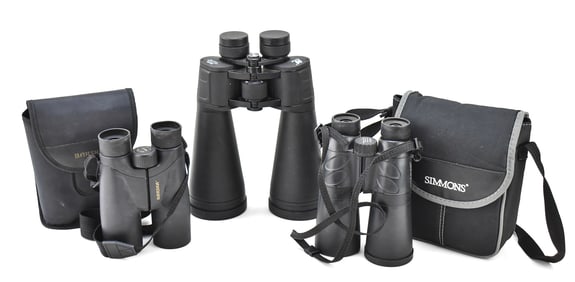 THREE BINOCULARS