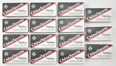 ASSORTED NORINCO 7.62X39 FMJ AMMUNITION