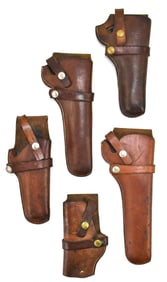 COLLECTION OF VINTAGE HUNTER 1100 SNAP-OFF BELT HOLSTERS