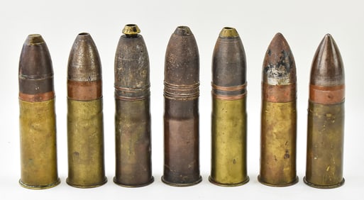 COLLECTION OF WWI-ERA 37MM CANNON SHELLS
