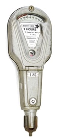 1950s DUAL BRAND PARKING METER