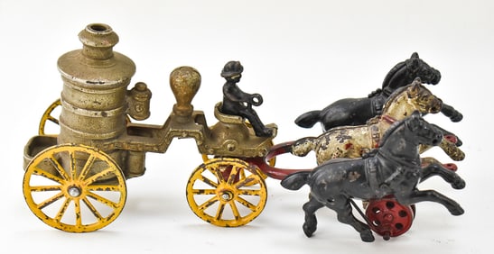 VICTORIAN CAST IRON PUMPER TROIKA TOY