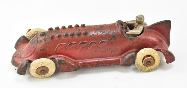 A.C. WILLIAMS CAST IRON BOAT TAIL RACER TOY