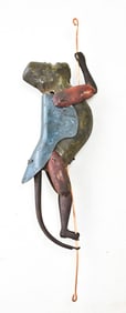 CIRCA 1930s CLIMBING MONKEY TOY
