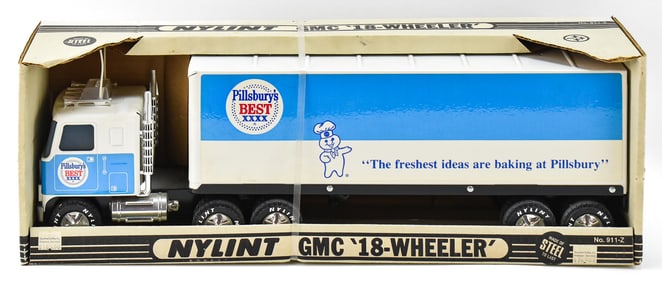 NYLINT 'PILLSBURY'S BEST' 18-WHEELER TOY TRUCK IN ORIGINAL BOX