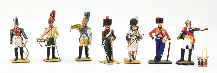 CHARLES STADDEN TOY SOLDIERS: NAPLEONIC SOLDIER, BAND TRUMPETERS, AND MORE