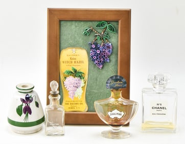 VINTAGE PERFUME ASSORTMENT: CHANEL, GUERLAIN, BACORN'S