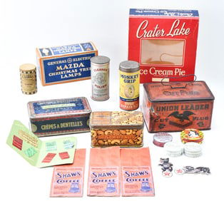 COLLECTION OF HOUSEHOLD PRODUCT ADVERTISING ITEMS