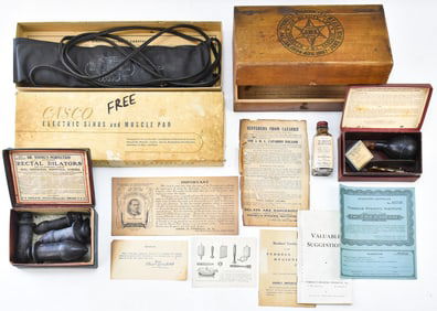 C. 1920 QUACK MEDICINE ASSORTED ITEMS