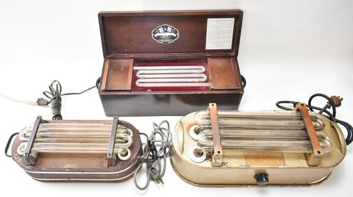 THREE C. 1920 QUACK MEDICINE OZONE & RADIO-TUBE GENERATORS