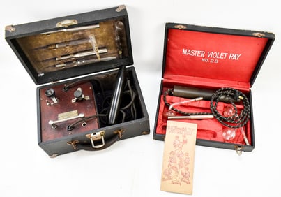 C. 1919 QUACK MEDICINE RENULIFE MASTER VIOLET RAY NO. 2B & GENERATOR