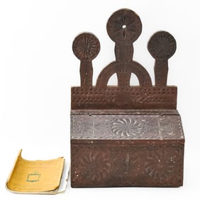 FRISIAN WOOD-CARVED MINIATURE CHEST