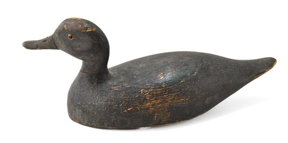 VINTAGE ONTARIO CRAFTED TEAL SWIVEL-HEAD DECOY