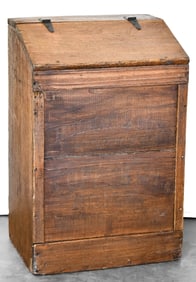 HULMAN & CO. DAUNTLESS COFFEE WOODEN GENERAL STORE BIN