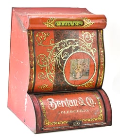 BERDAN & CO. CLOVES GENERAL STORE COUNTERTOP DISPLAY BIN