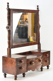 MAHOGANY TABLE TOP DRESSING MIRROR