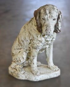 STONE SPANIEL STATUE