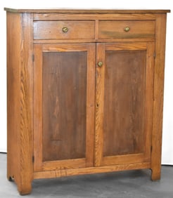 19TH C. OAK JELLY CUPBOARD