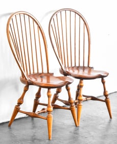 TWO D.R. DIMES WINDSOR CHAIRS