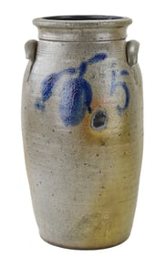 19TH CENTURY 5-GALLON SALT-GLAZED STONEWARE JAR