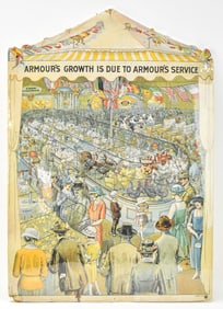ARMOUR CO. STORE ADVERTISING CARDBOARD DISPLAY STAND