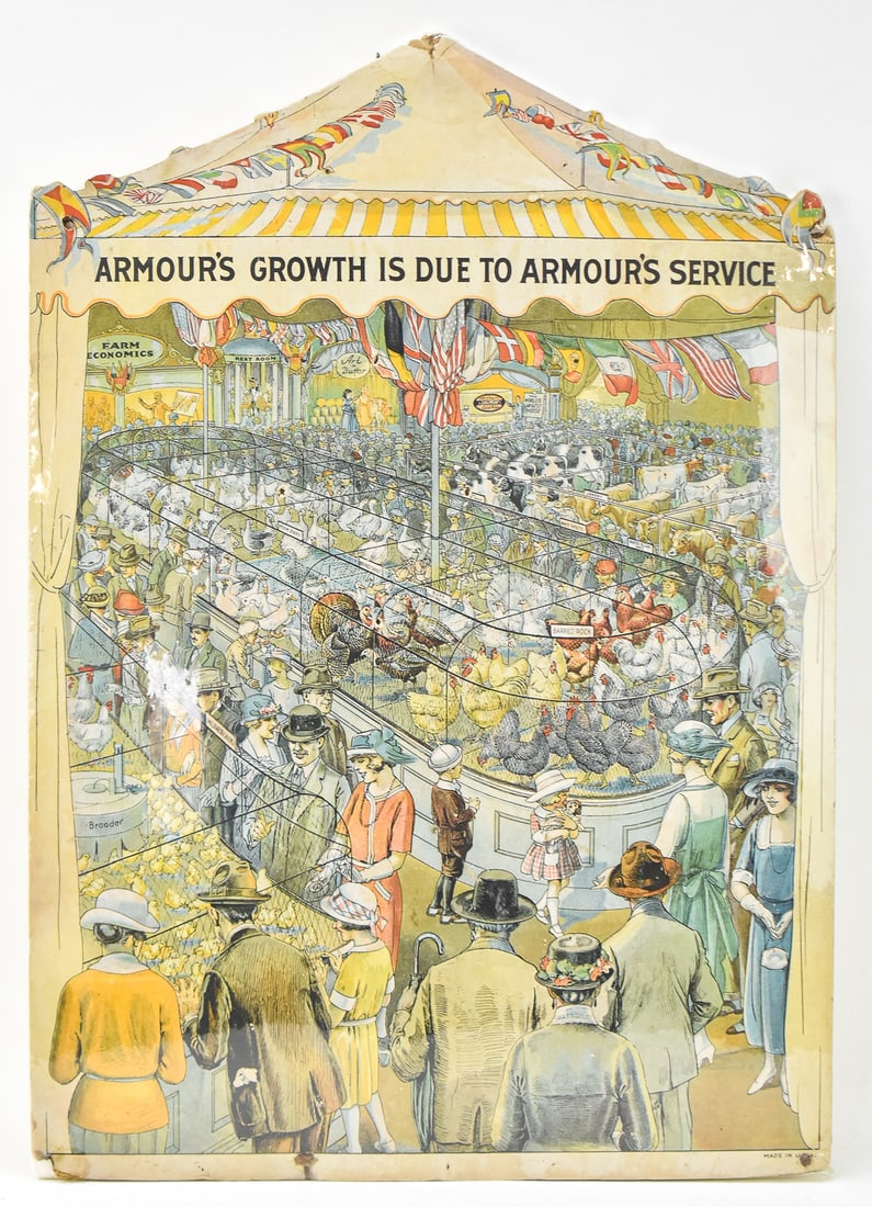 ARMOUR CO. STORE ADVERTISING CARDBOARD DISPLAY STAND (1 of 3)