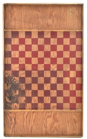 PRIMITIVE WOODEN GAME BOARD