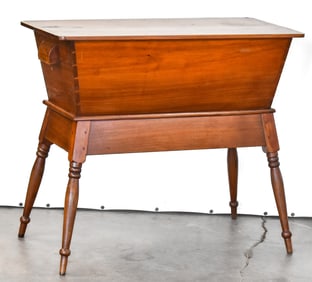 LATE 19TH C. MAHOGANY DOUGH BOX