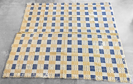 19TH C. OVERSHOT COVERLET