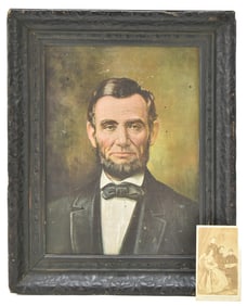 ABRAHAM LINCOLN PORTRAIT ON CANVAS