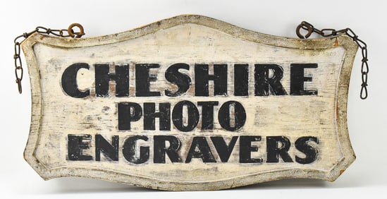 CHESHIRE PHOTO ENGRAVERS SHOP SIGN