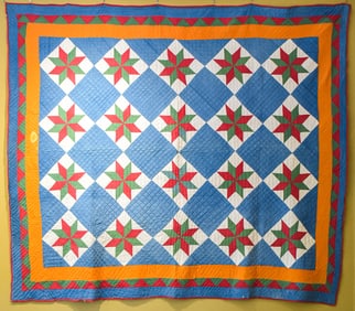 HANDMADE STAR QUILT, C. 1833