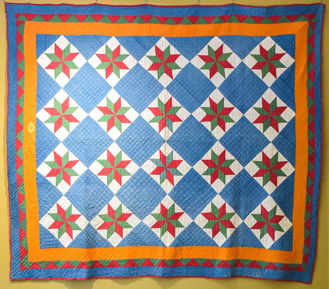 HANDMADE STAR QUILT, C. 1833 (1 of 5)