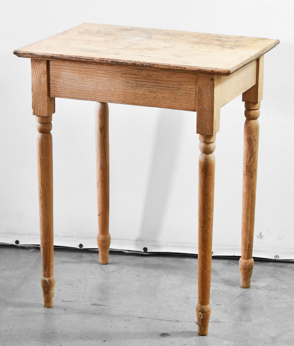 VINTAGE FIR DIMINUITIVE WORK TABLE: A fir diminutive work table, circa early 20th century. The item measures 29" H x 24" W x 16.5" D.