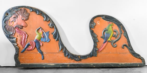 HERSCHEL SPILLMAN 'SINBAD AND THE EVIL GENIE' CAROUSEL CHARIOT SIDE PANEL