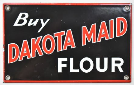 DAKOTA MAID FLOUR PORCELAIN ENAMEL SIGN